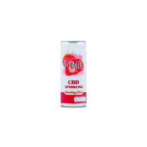 D-Daily Strawberry CBD Sparkling Soda
